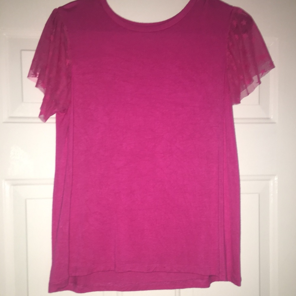 NWOT Girls Pink Top, Size 14/16